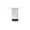 Richelieu 8-inch (203 mm) Round Furniture Leg with Levelling Glide, Matte Chrome 502032174 - alternate 4