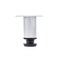 Richelieu 8-inch (203 mm) Round Furniture Leg with Levelling Glide, Matte Chrome 502032174 - alternate 1