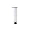 Richelieu 9-inch (228 mm) Round Furniture Leg with Levelling Glide, Matte Aluminum 5022861210 - alternate 1