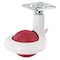 Richelieu Green Series Design Caster, Swivel with Brake, with Plate, Red and White 507613080 - alternate 1