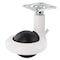 Richelieu Green Series Design Caster, Swivel with Brake, with Plate, Black and White 507613090 - alternate 1