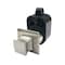 Richelieu 1 3/16-inch (30 mm) Square Push Knob with Latch, Nickel 52003195 - alternate 1