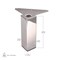Richelieu Adjustable Furniture Leg, 3 15/16 in (100 mm), Stainless Steel, PK 4 555100170 - alternate 2