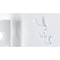 Onward 1 1316inch 46 mm and 3 38inch 86 mm Utility Metal Hook and Coat Hook Set, White Finish 6pc 60601WR - alternate 4