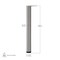 Richelieu Adjustable Table Leg, 40 1/8 in (1010 mm), Stainless Steel 620120170 - alternate 4