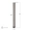 Richelieu Adjustable Table Leg, 34 1/4 in (870 mm), Chrome 620870140 - alternate 3