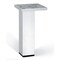 Richelieu Contemporary Furniture Leg, 3 15/16 in (100 mm), Satin Aluminum 6472710010 - alternate 1