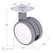 Richelieu Contemporary Twin Wheel Casters, Swivel Without Brake, with Plate, White, Gray 66024011203 - alternate 2