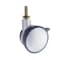 Richelieu Contemporary Twin Wheel Casters, Swivel with Brake, with Threaded Stem, Silver, Black 66024021214 - alternate 1