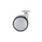 Richelieu Contemporary Twin Wheel Casters, Swivel Without Brake, with Plate, Black, Silver 67524011204 - alternate 2