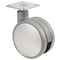 Richelieu Contemporary Twin Wheel Casters, Swivel Without Brake, with Plate, Silver, Gray 6752501206 - alternate 1