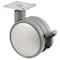 Richelieu Contemporary Twin Wheel Casters, Swivel with Brake, with Plate, Silver, Gray 6752502206 - alternate 1