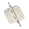 Richelieu 2Pack 3inch 76 mm Full Mortise Butt Hinge with Steeple Tips, Brushed Nickel 71820NBB - alternate 1