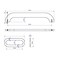 Richelieu 7 9/16 in (192 mm) Center-to-Center Brushed Gold Contemporary Cabinet Pull 7381192165 - alternate 2