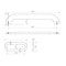 Richelieu 7 9/16 in (192 mm) Center-to-Center Brushed Nickel Contemporary Cabinet Pull 7381192195 - alternate 2
