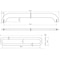 Richelieu 17 5/8 in (448 mm) Center-to-Center Brushed Black Nickel Contemporary Cabinet Pull 738144892 - alternate 4