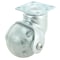 Richelieu Contemporary Ball Caster, Swivel Without Brake, with Plate, Satin Chrome, Gray 75002010501 - alternate 1