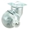 Richelieu Contemporary Ball Caster, Swivel with Brake, with Plate, Satin Chrome, Gray 75002020501 - alternate 1