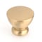 Richelieu 1 1/32 in (26 mm) Brushed Gold Contemporary Cabinet Knob 798626165 - alternate 1