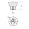 Richelieu 1 1/32 in (26 mm) Brushed Nickel Contemporary Cabinet Knob 798626195 - alternate 2