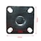 Richelieu Rotola Series Design Caster, Swivel with Brake, with Plate, Black, Aluminum 8088128010 - alternate 4