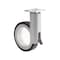 Richelieu Rotola Series Design Caster, Swivel with Brake, with Plate, Black, Aluminum 8088128010 - alternate 1