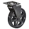 Richelieu Aluminum Single Wheel Design Caster, Swivel with Brake, with Plate, Black 810002029090 - alternate 4