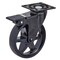 Richelieu Aluminum Single Wheel Design Caster, Swivel with Brake, with Plate, Black 810002029090 - alternate 1