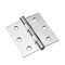 Richelieu 2Pack 3inch 76 mm Full Mortise Butt Hinge, Stainless Steel 820SSB - alternate 1
