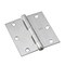 Richelieu 2Pack 3 12inch 89 mm Full Mortise Butt Hinge, Brushed Chrome 821BCB - alternate 1