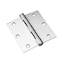 Richelieu 2Pack 3 12inch 89 mm Full Mortise Butt Hinge, Stainless Steel 821SSB - alternate 1