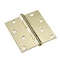 Richelieu 2Pack 4inch 102 mm Full Mortise Butt Hinge, Brass 822BB - alternate 1