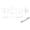 Richelieu 6 5/16 in (160 mm) Center-to-Center Brushed Nickel Contemporary Cabinet Pull 8636160195 - alternate 2