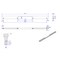 Richelieu 17 5/8 in (448 mm) Center-to-Center Brushed Black Nickel Contemporary Cabinet Pull 863644892 - alternate 3