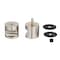 Richelieu 1 14inch 32 mm BacktoBack Glass Door Knob, Brushed Nickel 8710R3230195 - alternate 3