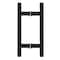 Richelieu 6inch 152 mm Center to Center Round BacktoBack Pull for Glass Door, Matte Black 87H2R196900 - alternate 2