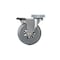 Richelieu Contemporary Furniture Caster, Swivel with Brake, with Plate, Gray 91016020502 - alternate 3