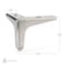 Richelieu Contemporary Furniture Leg, 4 3/16 in (106 mm), Brushed Nickel 915135100195 - alternate 3