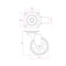 Richelieu 2 15/16-inch (75 mm) Contemporary Double Ring Swivel Caster Without Brake, 50 kg 975601090 - alternate 1