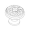 Richelieu 1 in (25 mm) Antique English Traditional Brass Cabinet Knob BP04325AE - alternate 5