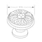 Richelieu 1 3/16 in (30 mm) Brass Traditional Brass Cabinet Knob BP04330130 - alternate 5