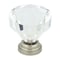 Richelieu 1 1/4 in (32 mm) Clear, Brushed Nickel Eclectic Metal, Acrylic Cabinet Knob BP1008019511 - alternate 1