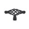 Richelieu 2 23/32 in. X 25/32 in. (69 mm x 20 mm) Matte Black Traditional Metal Cabinet Knob BP10569900 - alternate 2