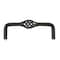 Richelieu 4 in. (102 mm) Center-to-Center Matte Black Traditional Drawer Pull BP106100900 - alternate 3