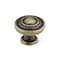 Richelieu 1 5/16 in (34 mm) Burnished Brass Traditional Metal Cabinet Knob BP10734BB - alternate 1