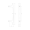 Richelieu 3 3/4 in (96 mm) Center-to-Center Crystal, Chrome Contemporary Cabinet Pull BP123409614001 - alternate 2