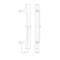 Richelieu 5 1/16 in (128 mm) Center-to-Center Crystal, Chrome Contemporary Cabinet Pull BP123412814001 - alternate 4