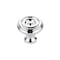 Richelieu 1 1/4 in (32 mm) Chrome Traditional Brass Cabinet Knob BP1430140 - alternate 1