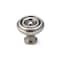 Richelieu 1 1/4 in (32 mm) Pewter Traditional Brass Cabinet Knob BP1430142 - alternate 1