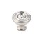 Richelieu 1 1/4 in (32 mm) Brushed Nickel Traditional Brass Cabinet Knob BP1430195 - alternate 1